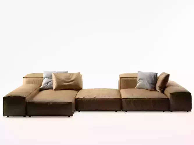 Extrasoft D sectional sofa