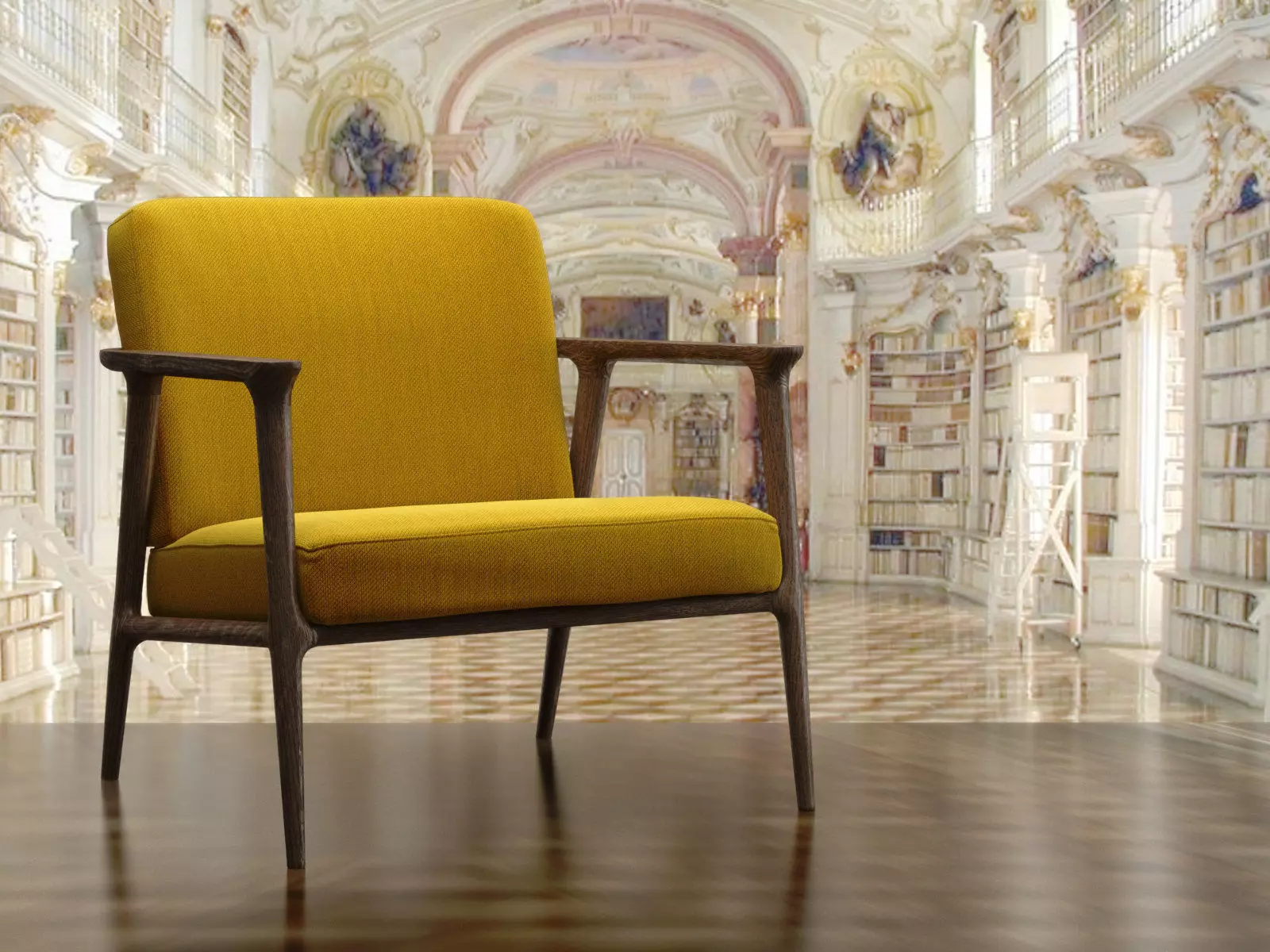 Zio Lounge Chair 3D model_3