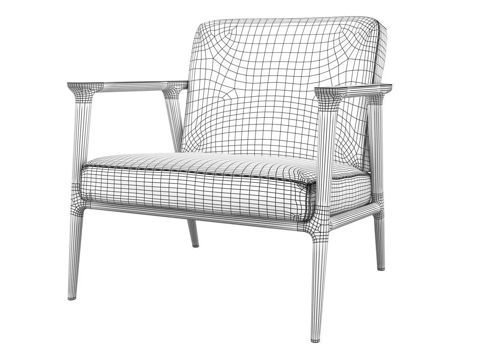 Zio Lounge Chair 3D model_4