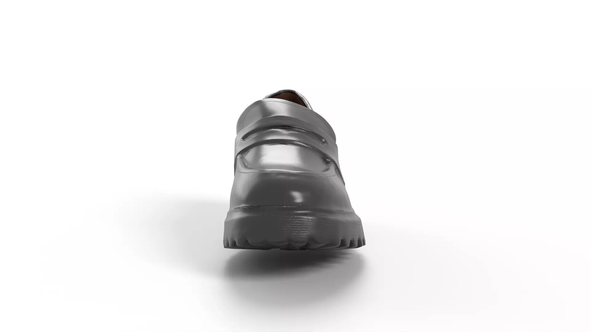 shoebag grey patent Low-poly 3D model