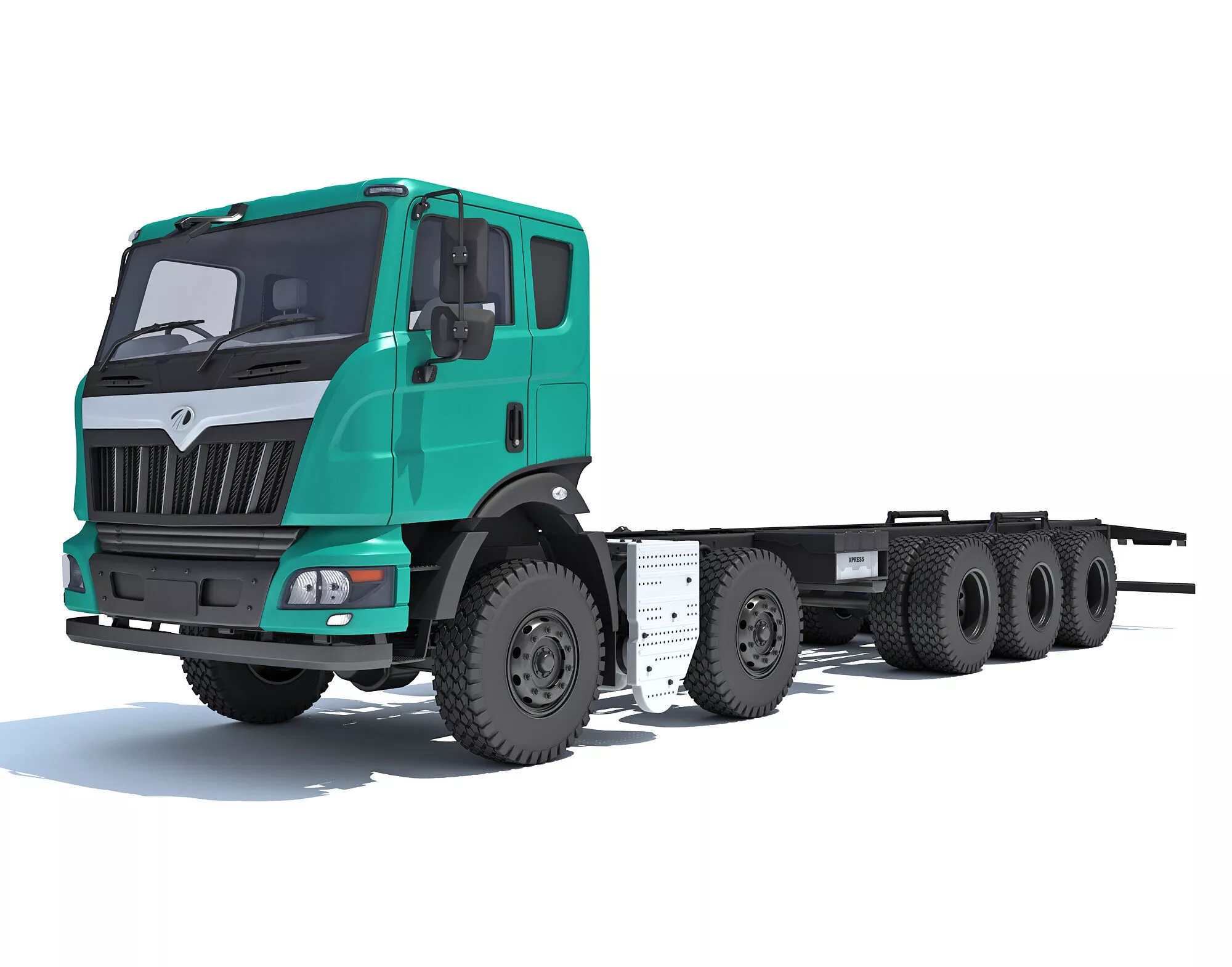 Mahindra Blazo Truck Chassis 3D Model 3D model