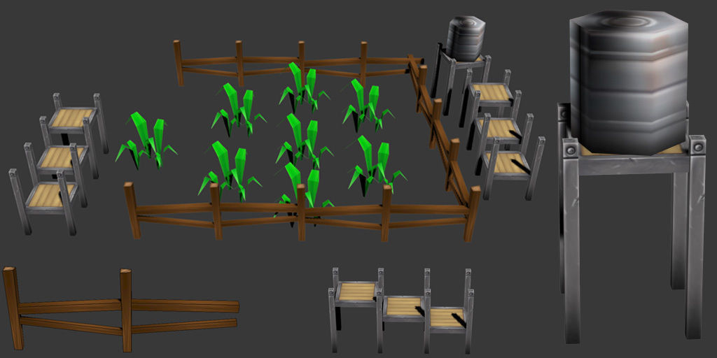 Cartoon Level Design Environments Low-poly 3D model_5