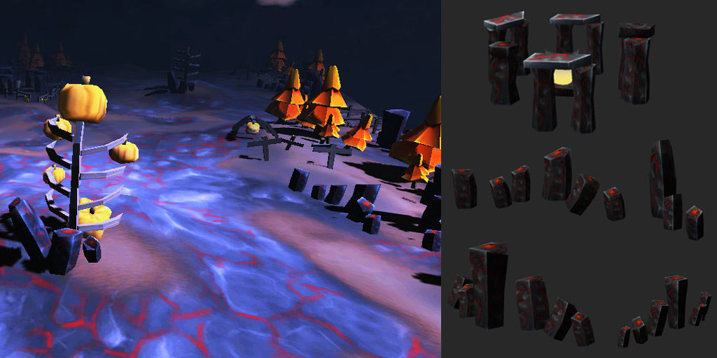 Cartoon Level Design Environments Low-poly 3D model_10