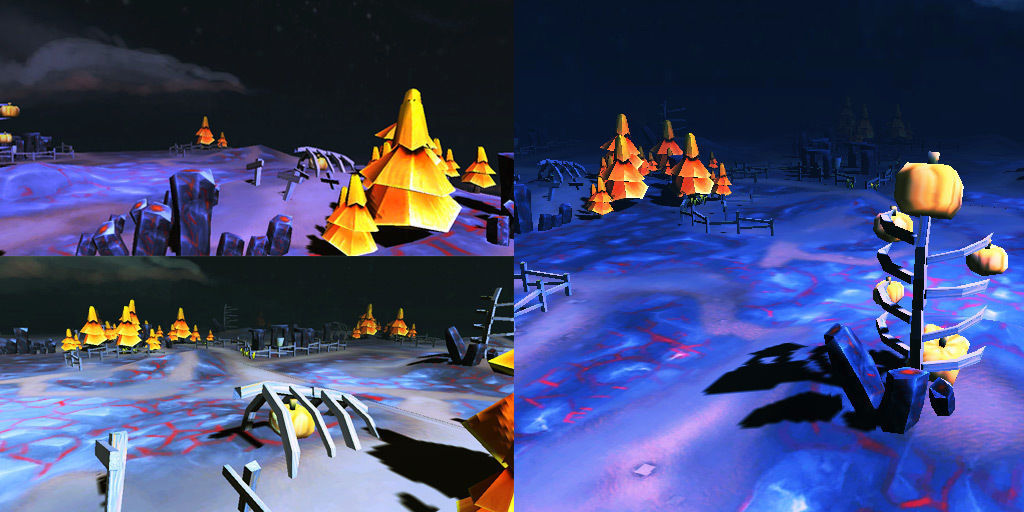 Cartoon Level Design Environments Low-poly 3D model_8