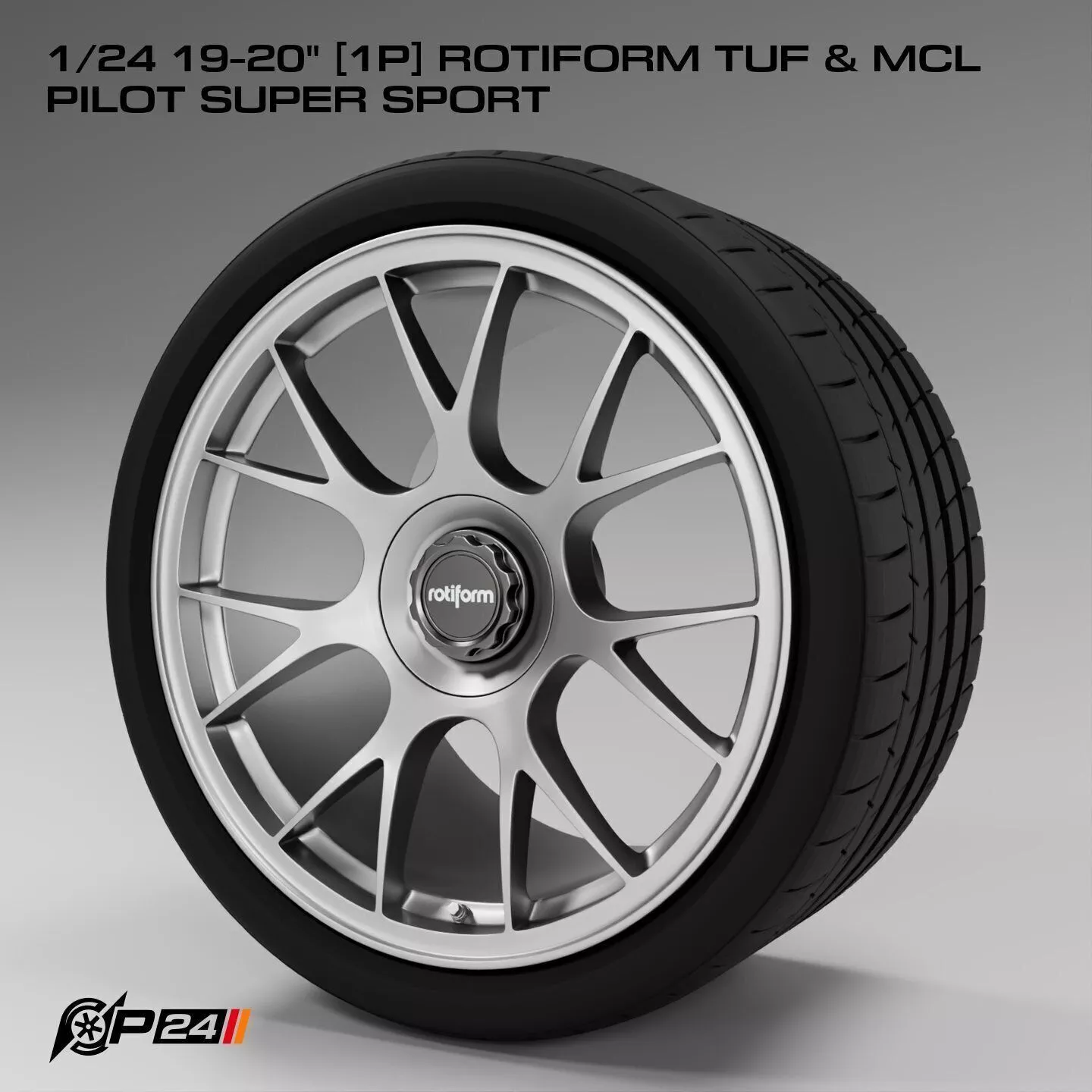 1-24th 19-20 inches 1P Rotiform TUF and MCL Pilot Super Sport 3D print model