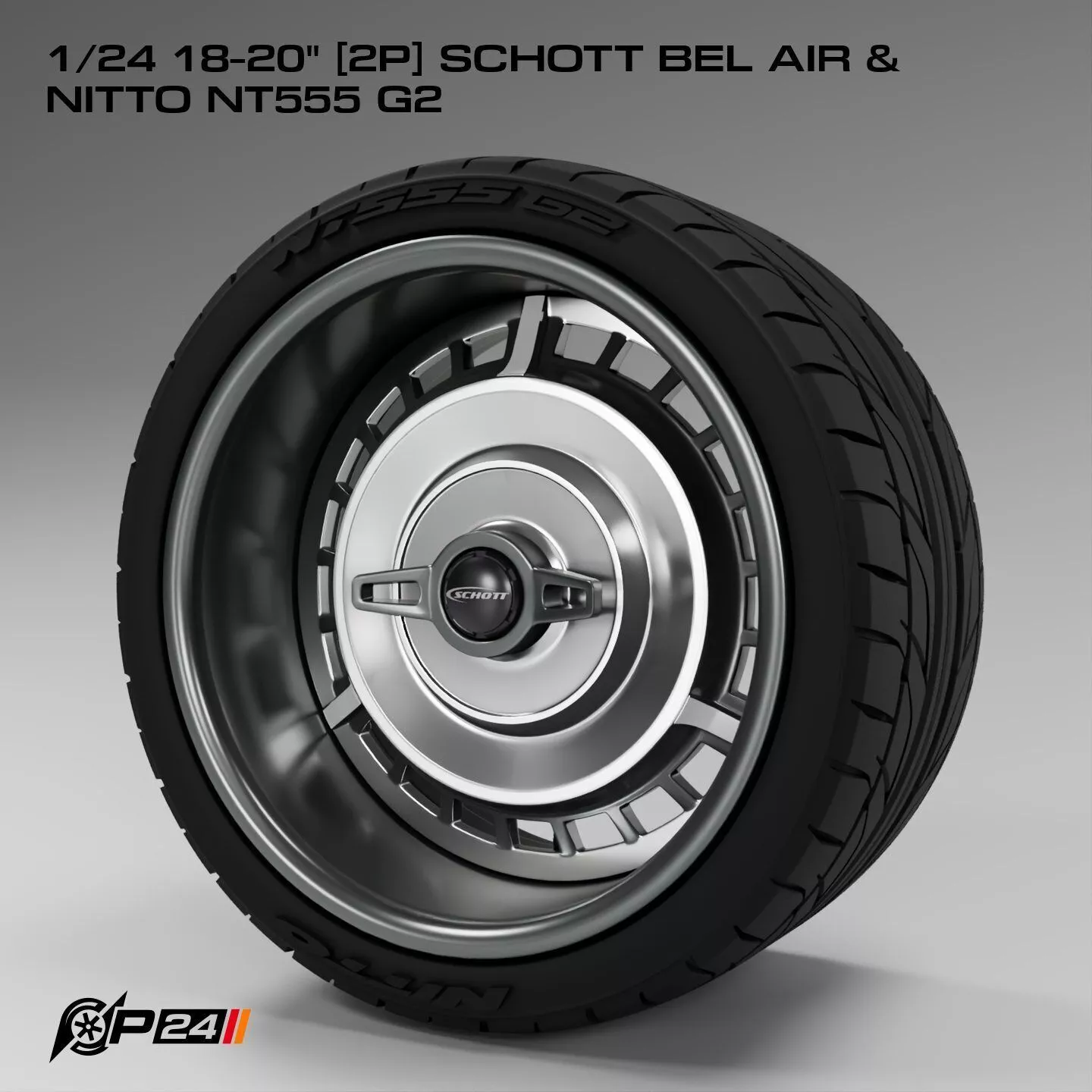 1-24th 18-20 inches 2P Schott Bel Air and Nitto NT555 G2 3D print model