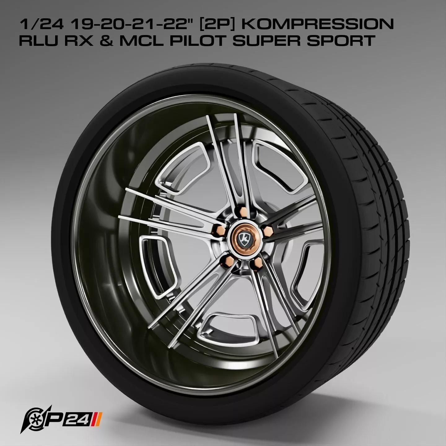 1-24th 19-20-21-22 inches 2P Kompression RLU RX and MCL Pilot... 3D print model
