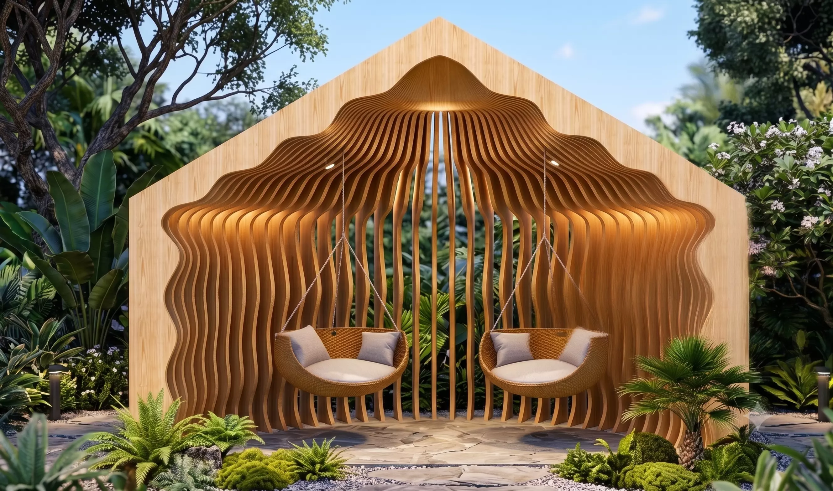 VENTAGLIO - Exterior cabin Exterior furniture Low-poly 3D model