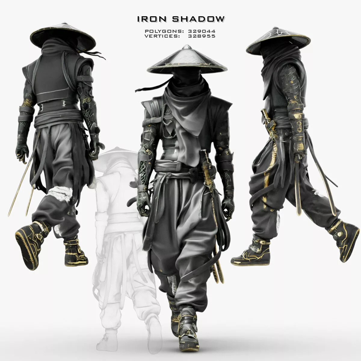 Iron Shadow Warrior 3D model