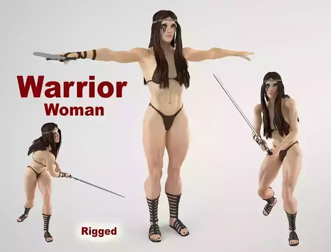 Warrior Woman 1 3D model