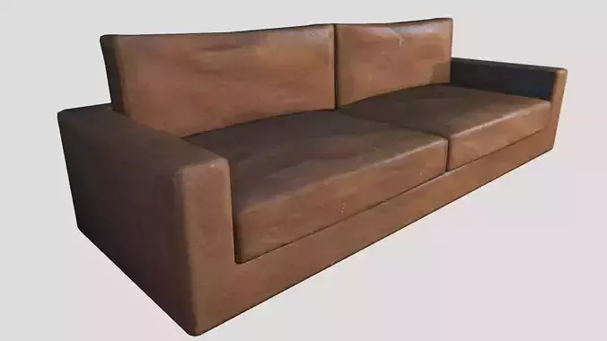 Brown Leather Couch