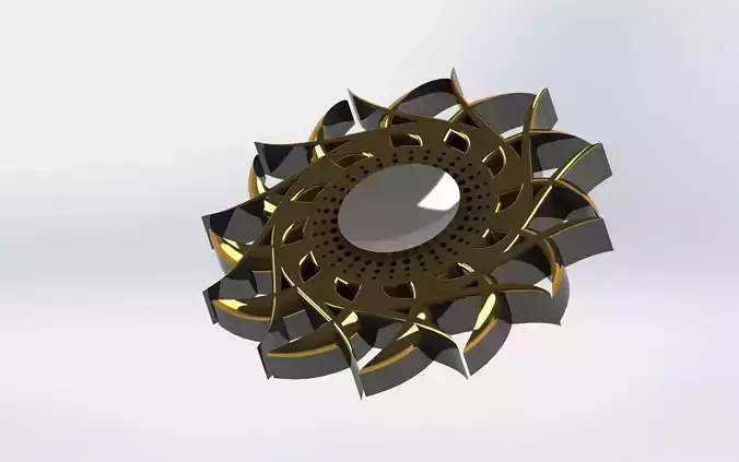 Fidget spinner with creative art