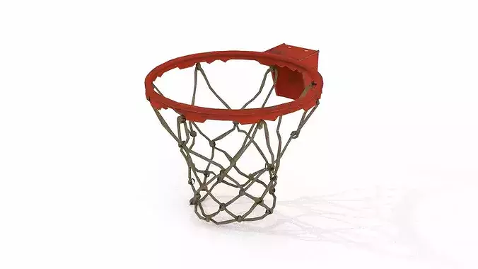 Basketball hoop rim and net