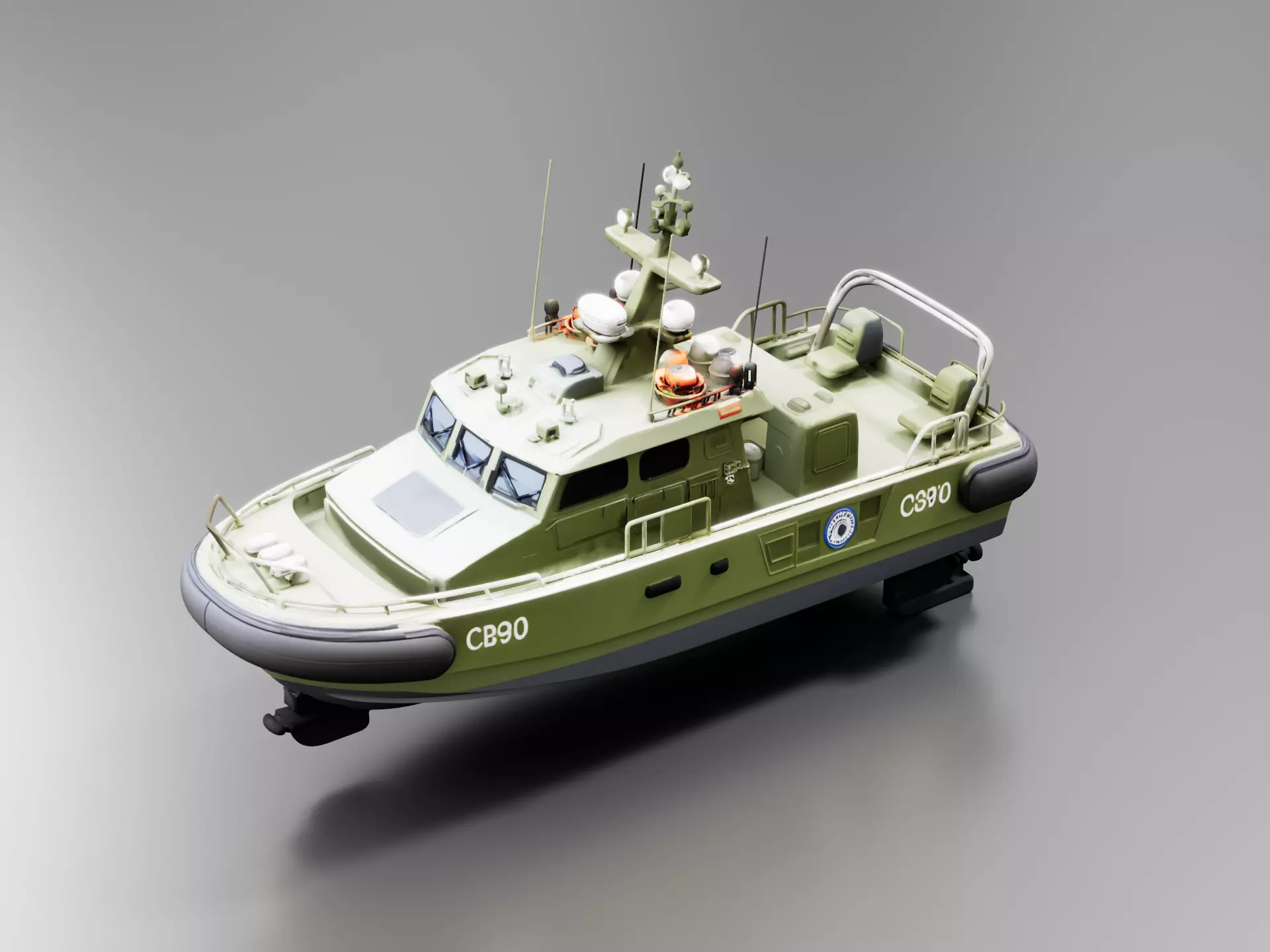 CB90 Fast Assault Boat 3D print model