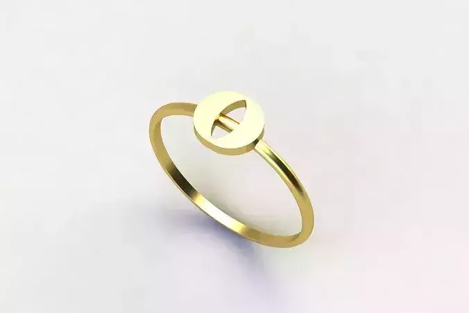 Dainty Ring DailyUSE double MOON Gold Silver