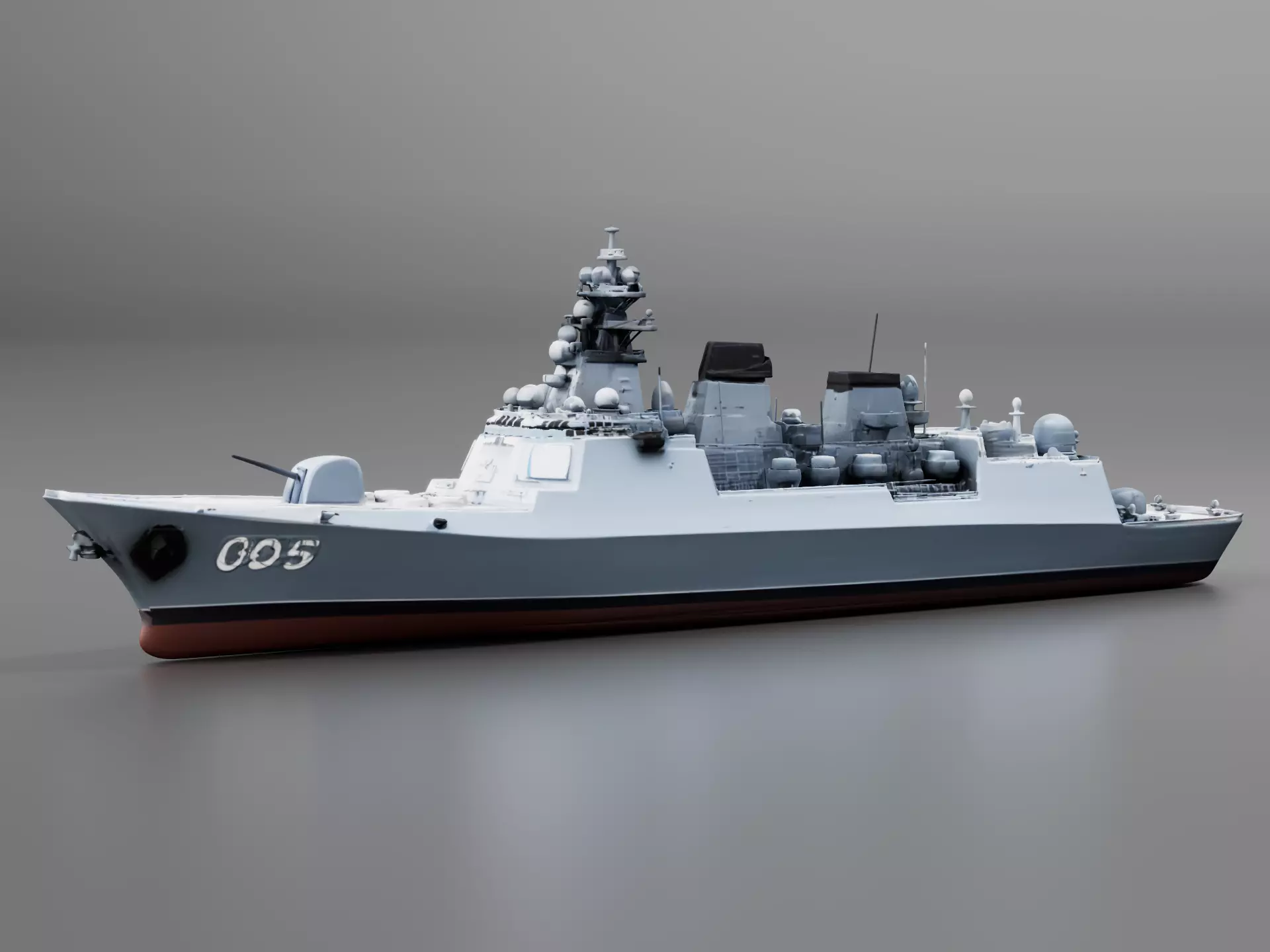 Type 055 Destroyer 3D print model