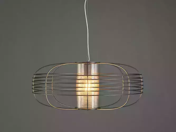 Galaxy pendant light - metal cage