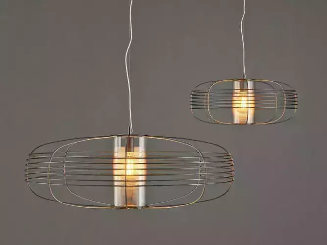 Galaxy pendant light - metal cage