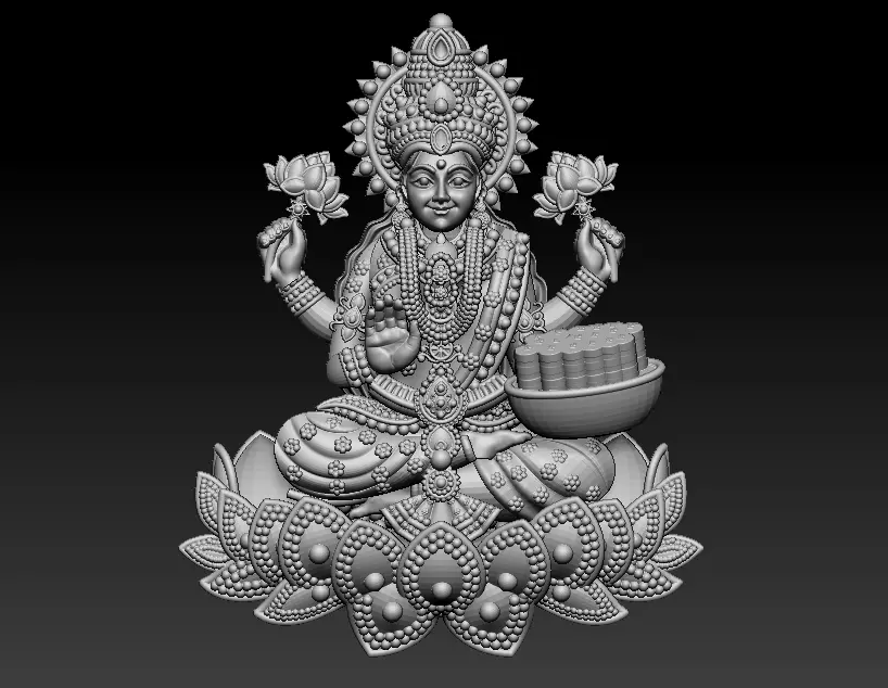 Laxmi Mata 3D print model 3D print model