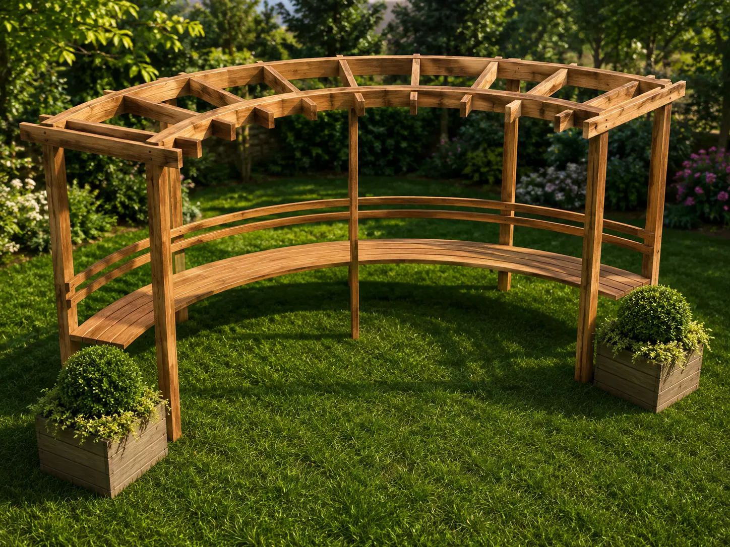 Modern Half Gazebo Free 3D model