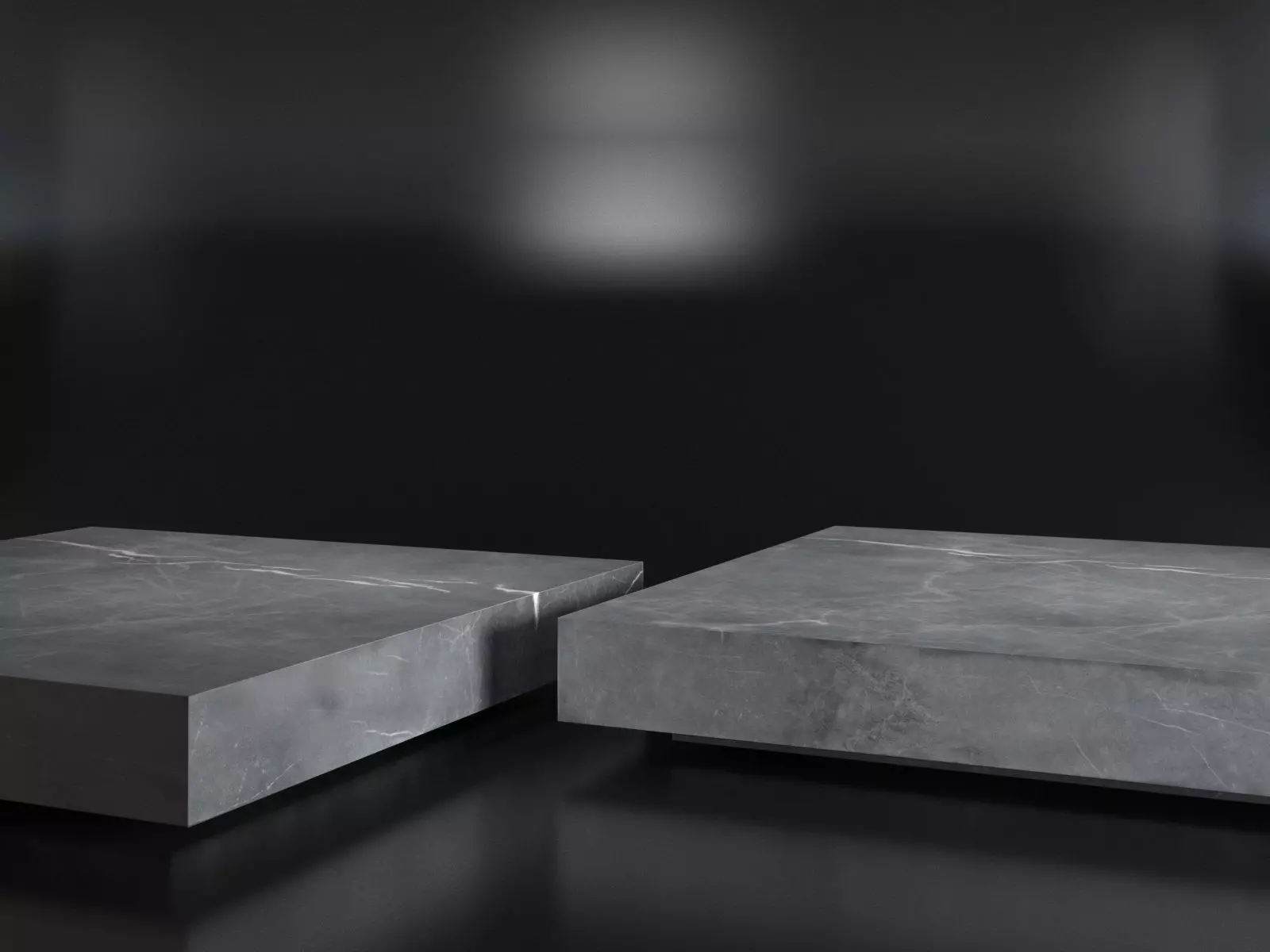 Low Marble Plinth Square Coffee Table 3D model_0