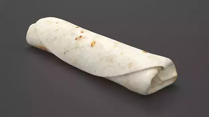 Burrito Wrap 3D model 3