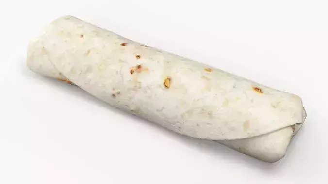 Burrito Wrap 3D model 5