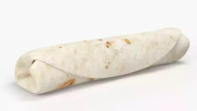 Burrito Wrap 3D model 6