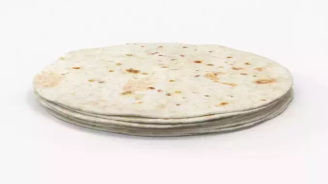 Flour Tortillas 3D model 5
