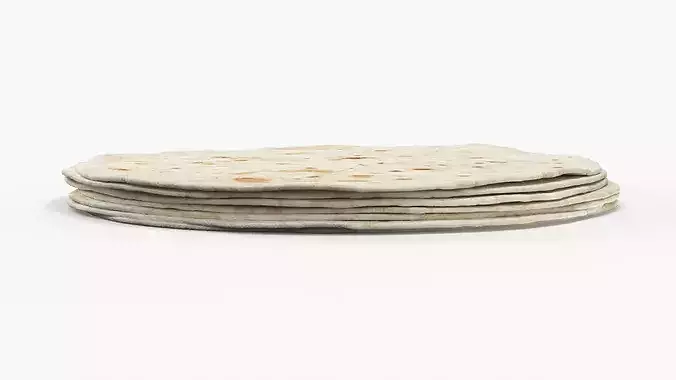 Flour Tortillas 3D model 7