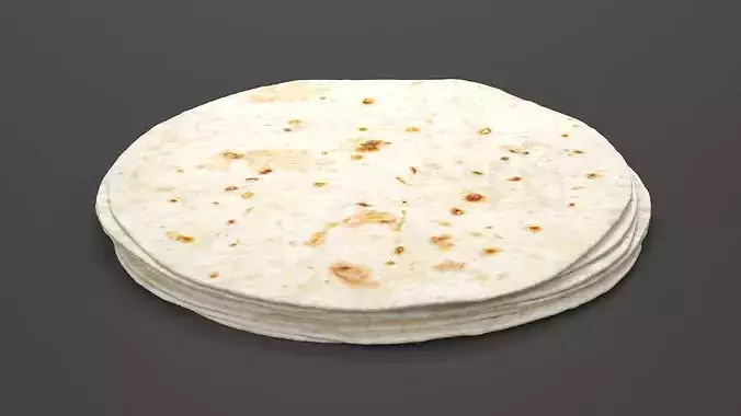 Flour Tortillas 3D model 3