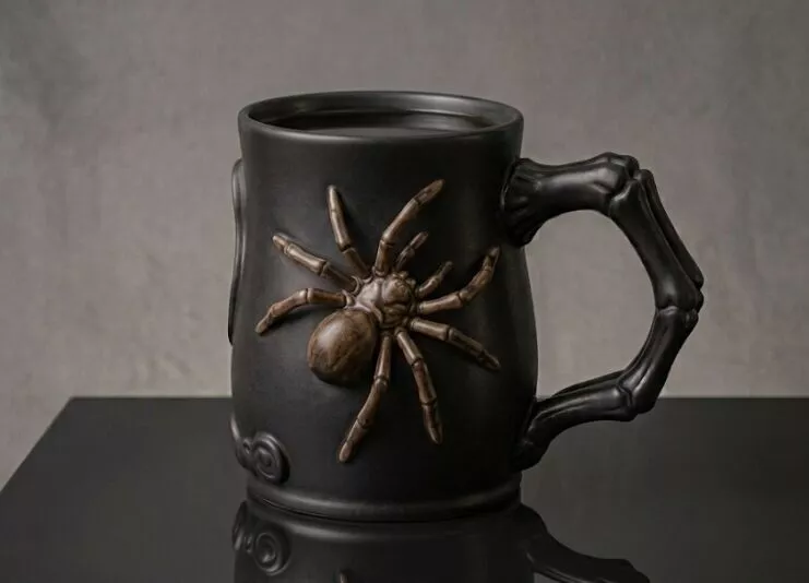 Gothic Spider Coffee Mug Horror Halloween Decor 3D print model