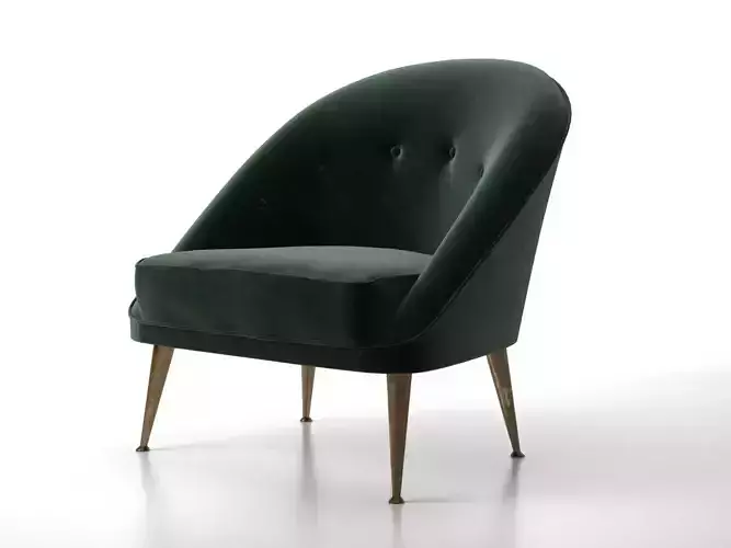 Malay two velvet chairs with gold legs