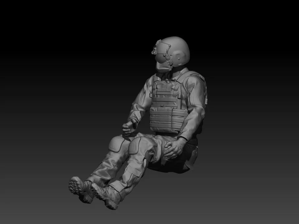 PILOTO AH-6 MH-6J LITTLE BIRD NIGHTSTALKERS V1 3D print model