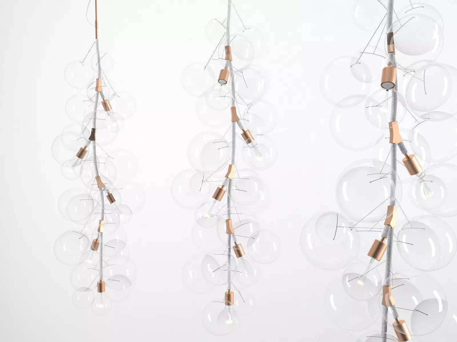X-Tall Bubble Chandelier 3D model_1