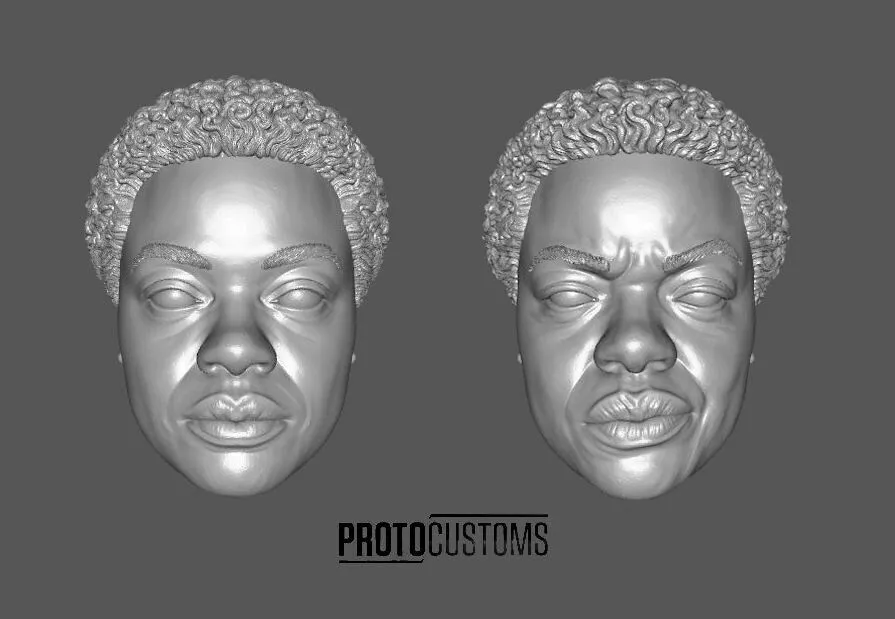 DC SUICIDE SQUAD AMANDA WALLER VIOLA DAVIS HEADSCULPT 2-PACK 3D print model