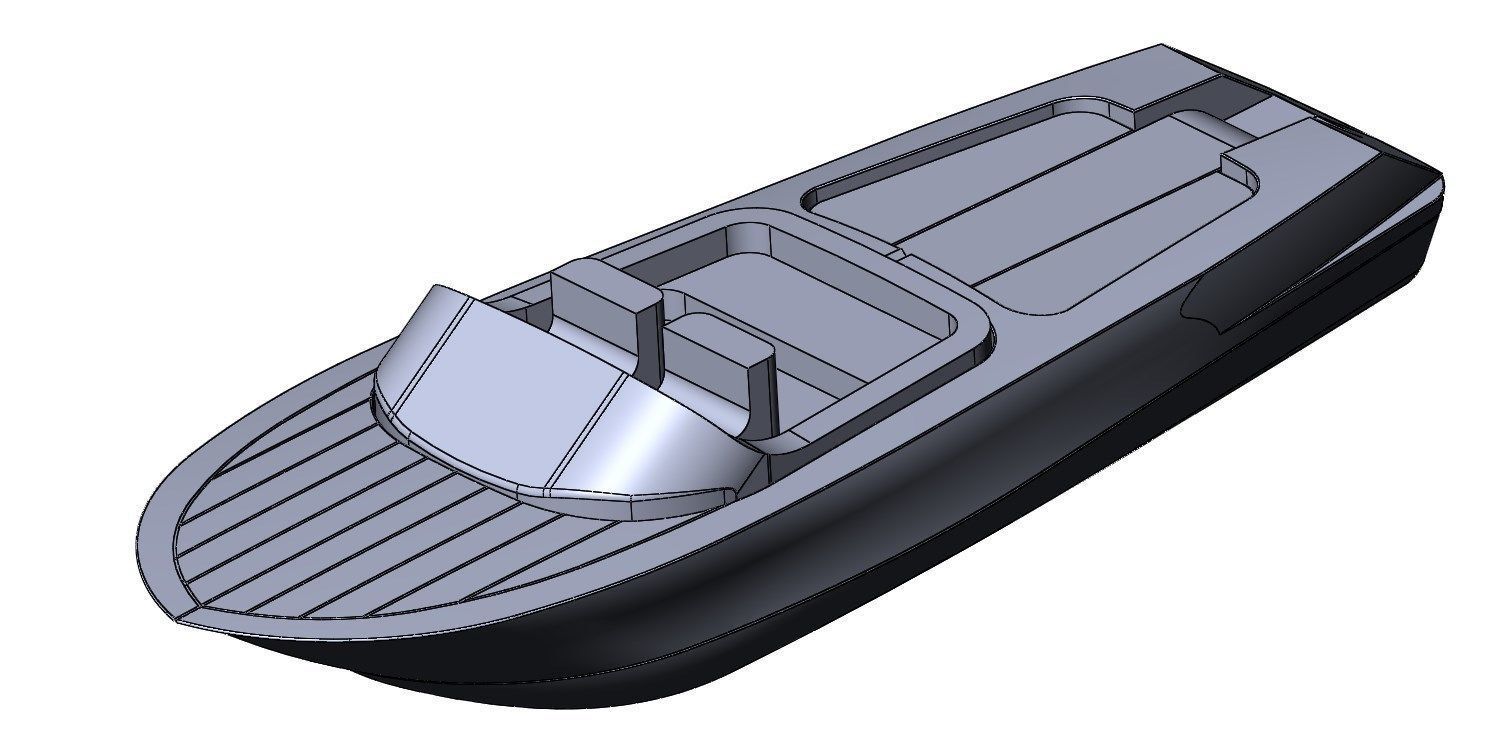 Toy boat 3D print model_1