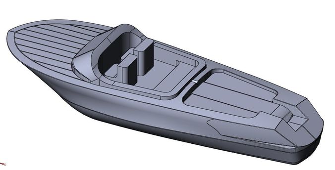 Toy boat 3D print model