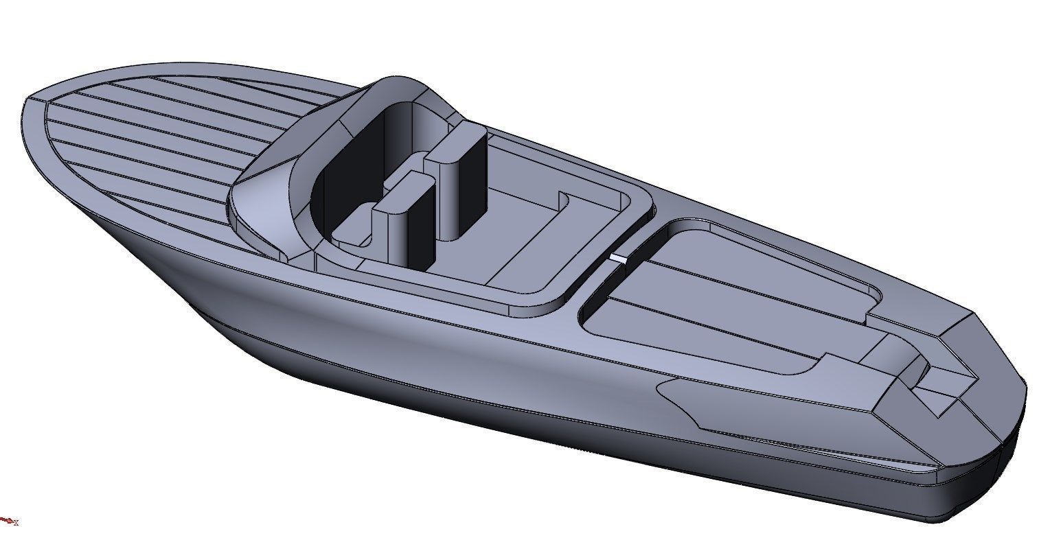 Toy boat 3D print model_0