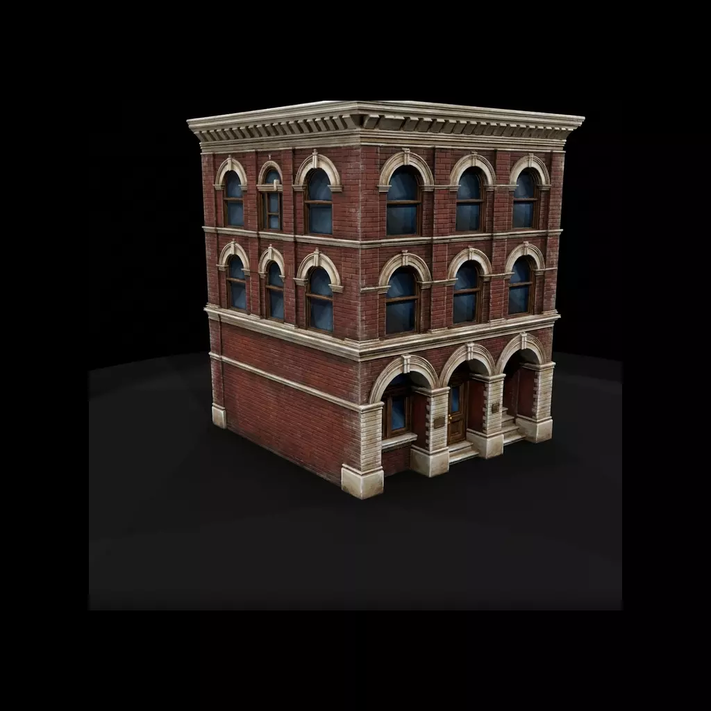 HO Victorian Commercial Townhouse Printable STL 3D print model