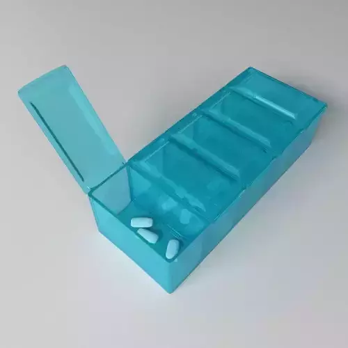Pill Organizer Box 3D model