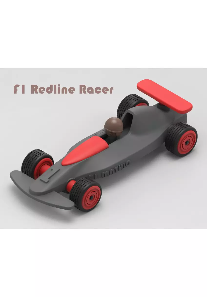 f1 redline racer 3d modell cartoon 3D print model