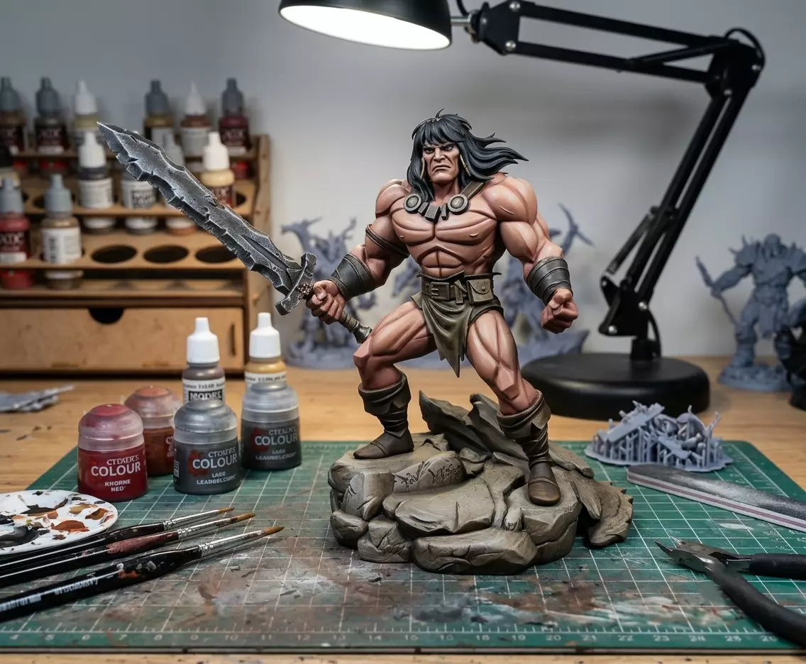 Genndy Tartakovsky Style CONAN THE BARBARIAN 3D print model