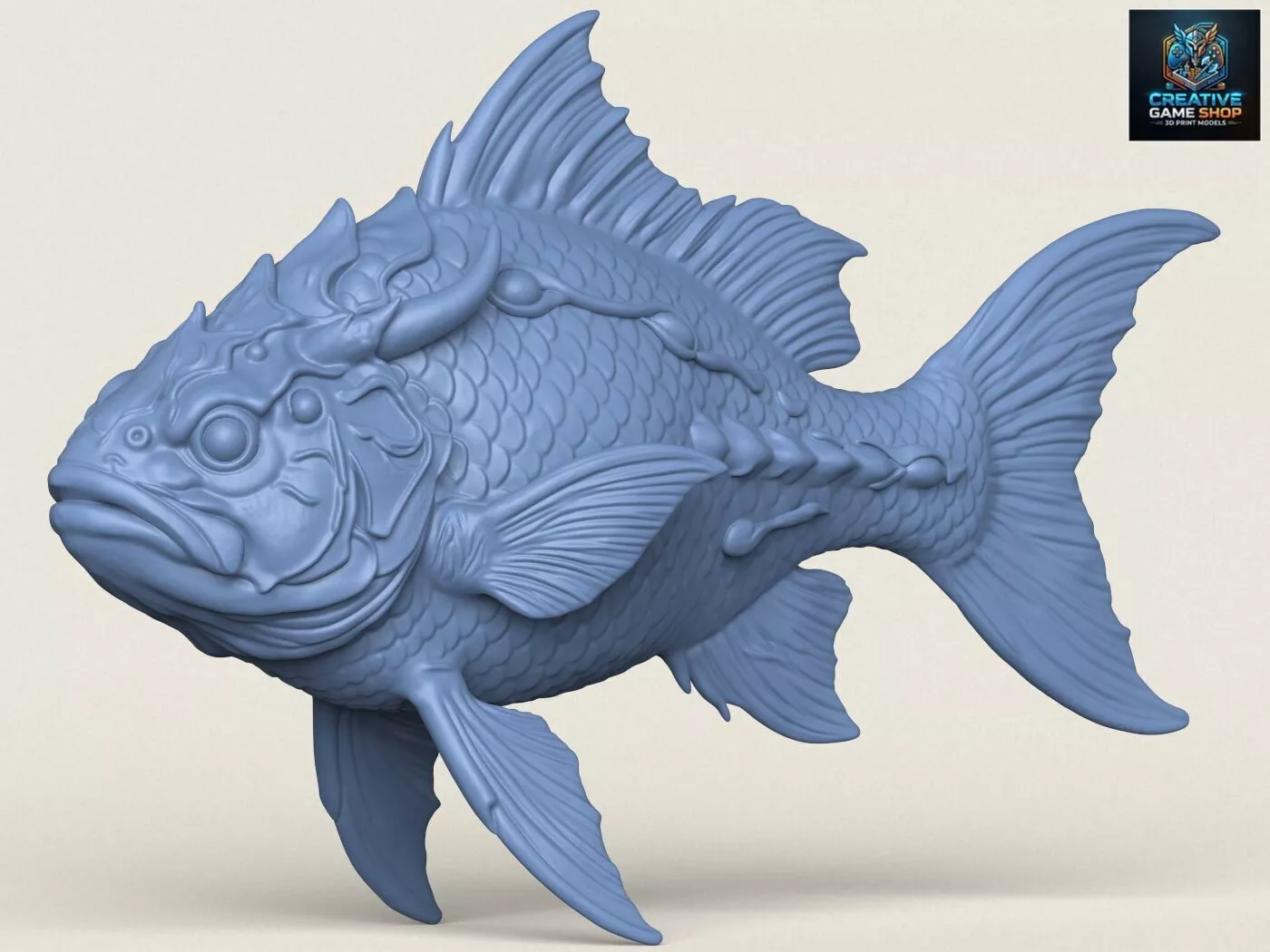 Fantasy Monster Fish 3D print model