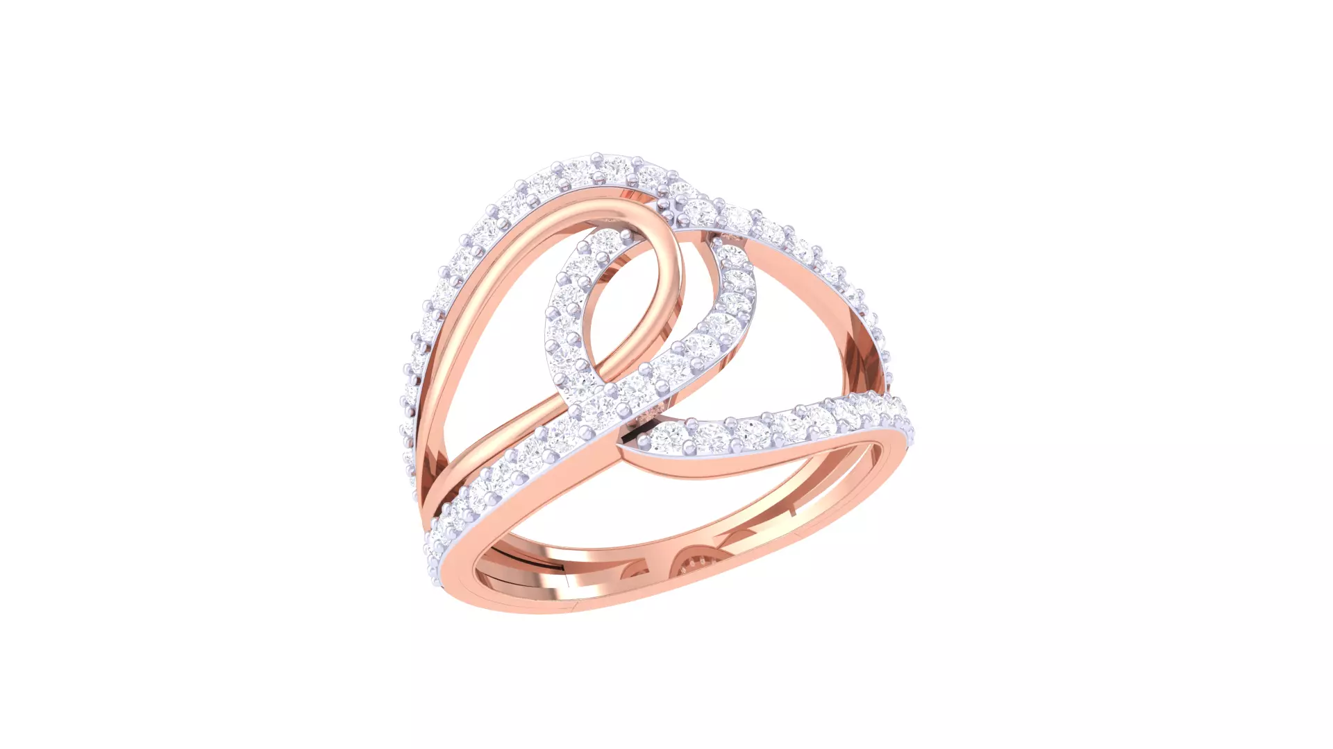 Modern Womens Ring Model 3D print model