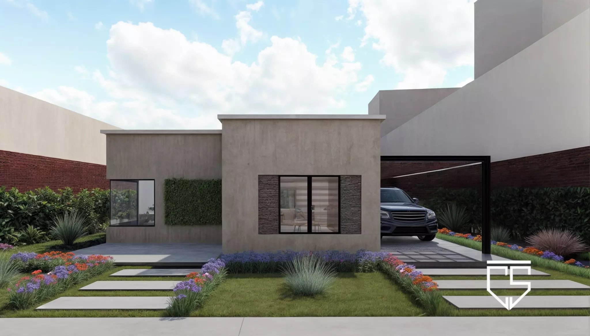 Modern Contemporary House Design 3D model