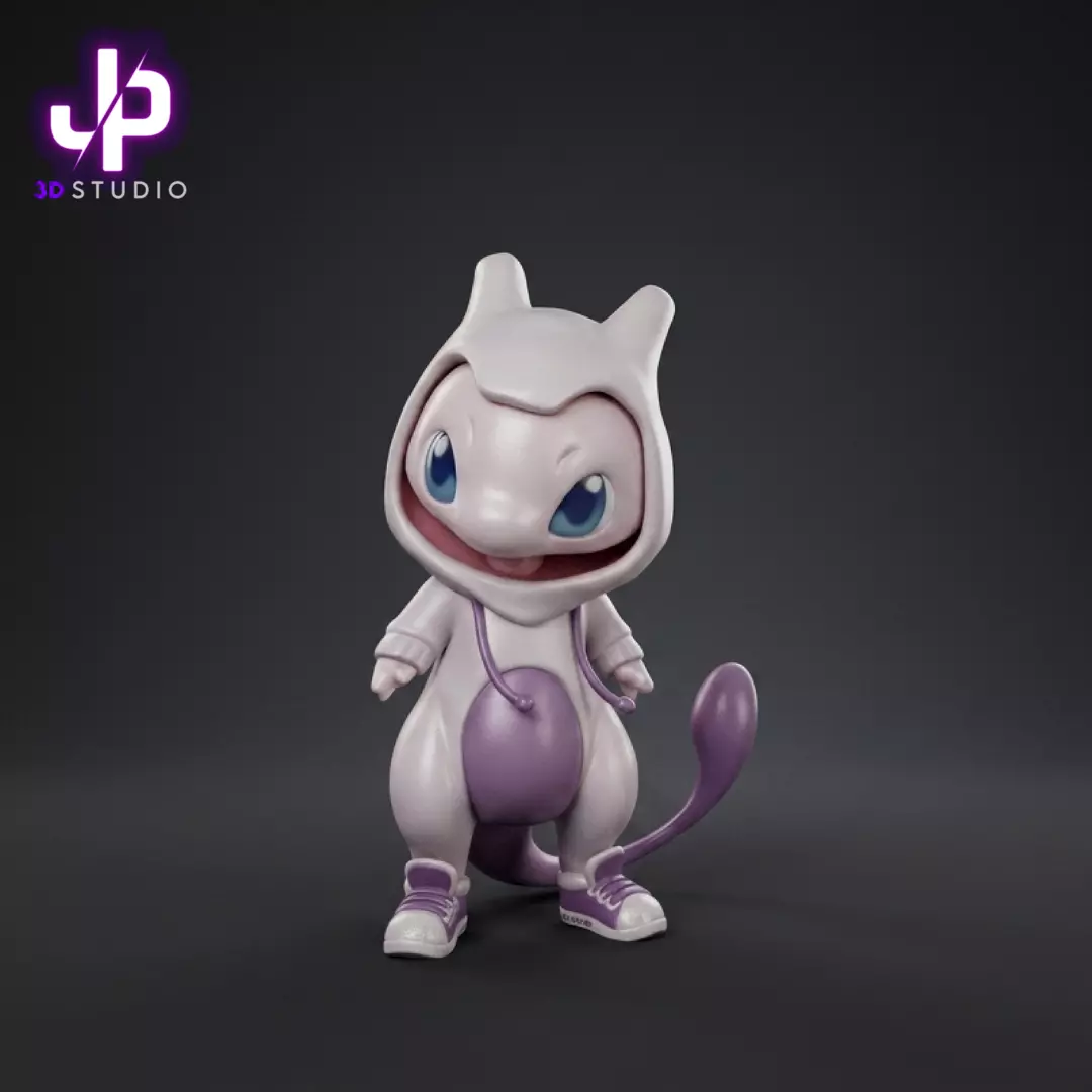 MEW Cosplay MEWTWO FIGURE 3D 3D print model