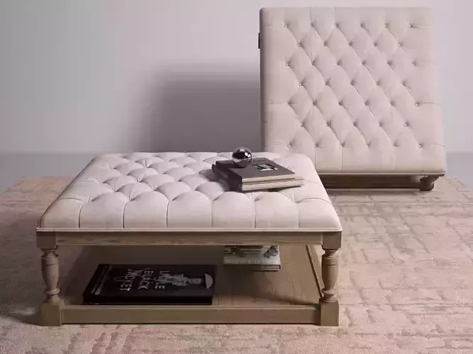 Ottoman person tufted