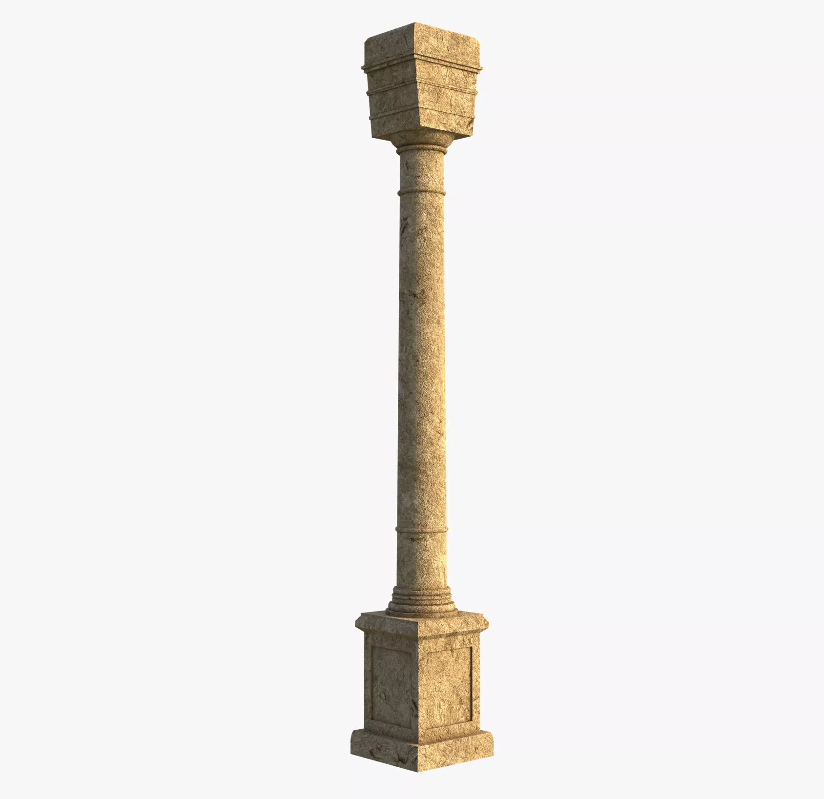 Ancient ruin pillar Free 3D model