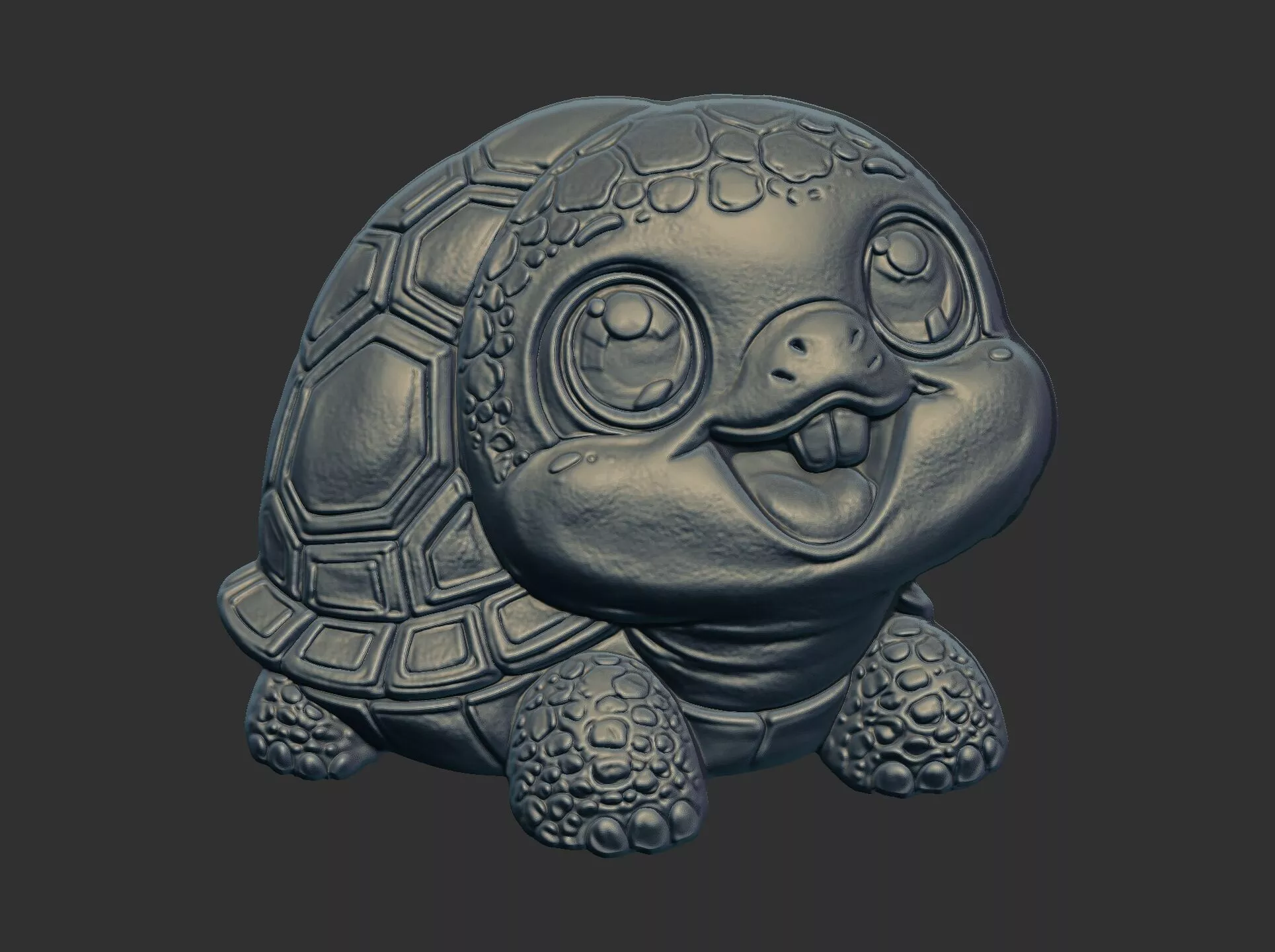 cute tortoies smile cnc model 3D print model